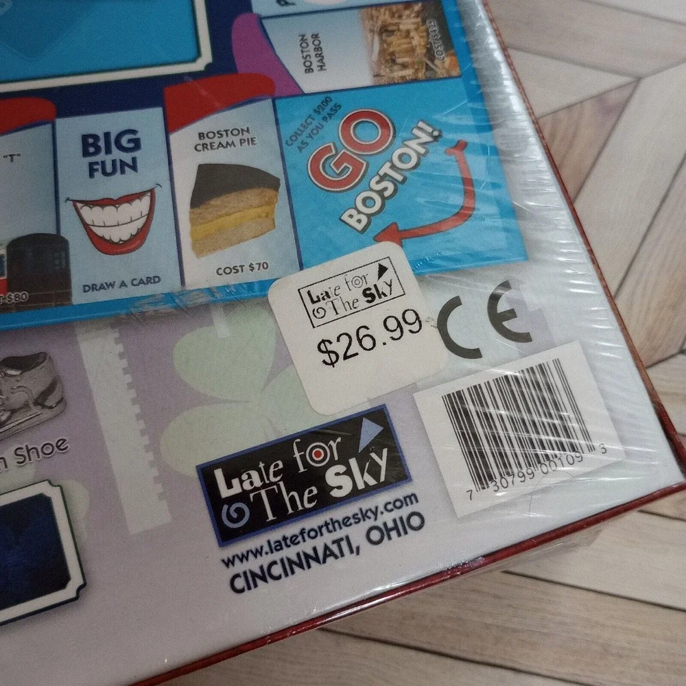 BOSTON-opoly, Board Game BRAND NEW Late For The Sky Monopoly - Picture 4 of 4